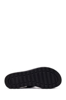 Woman Black Thick-Soled Sandal | Derimod