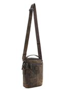 Men's Mink Leather Messenger Bag | Derimod