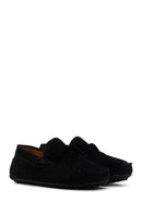 Men's Black Suede Leather Casual Loafer | Derimod