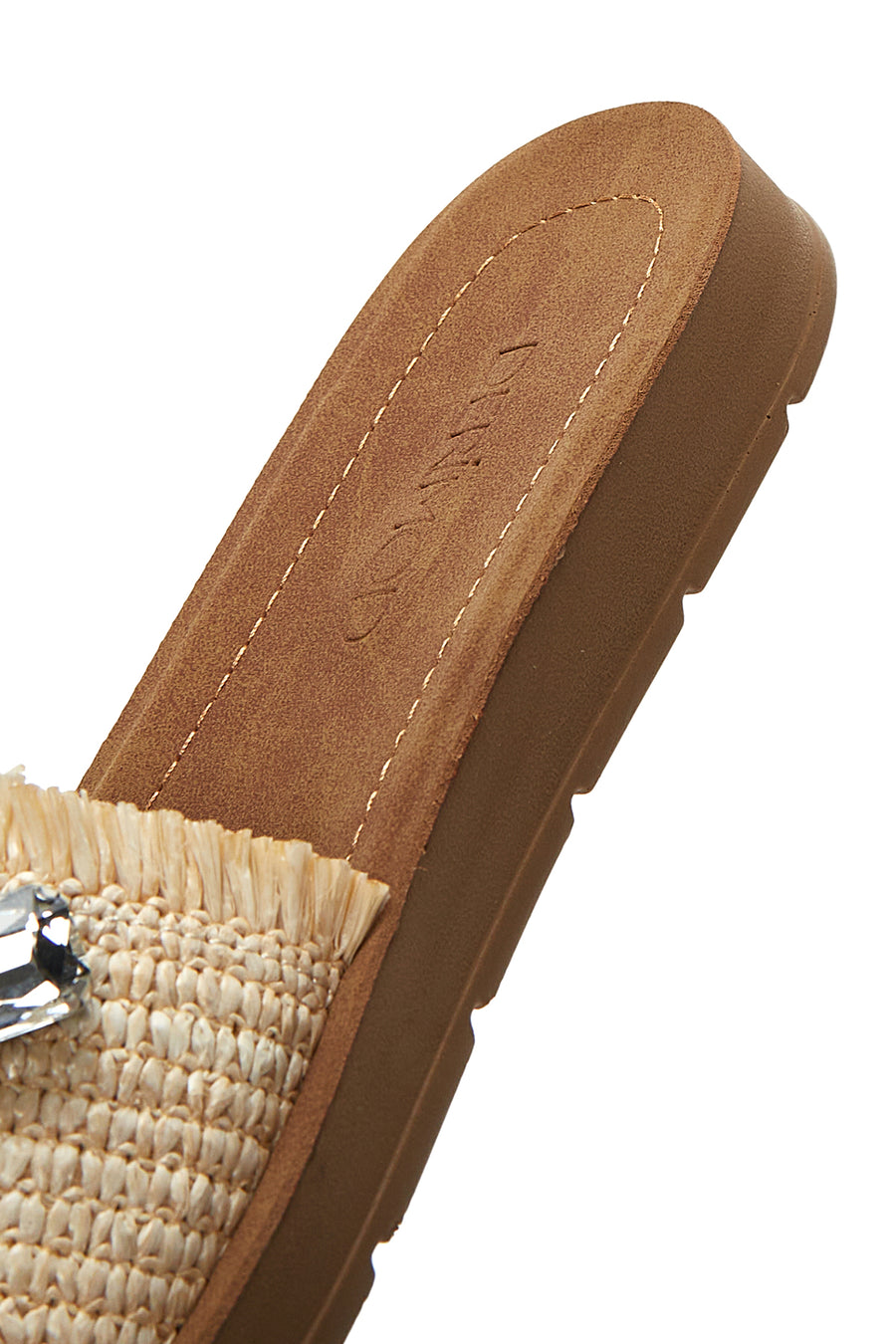 Women's Beige Stone Knitted Slippers