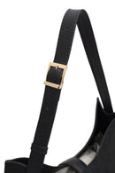 Woman Black Printed Shoulder Bag | Derimod