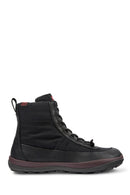 Camper Women's Black Peu Pista Gm Leather Detailed Boots | Derimod