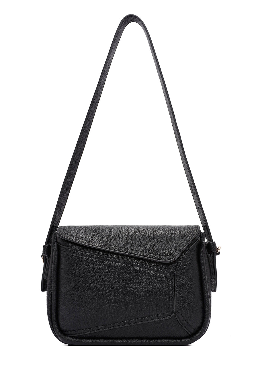 Women's Black Long Strap Crossbody Bag