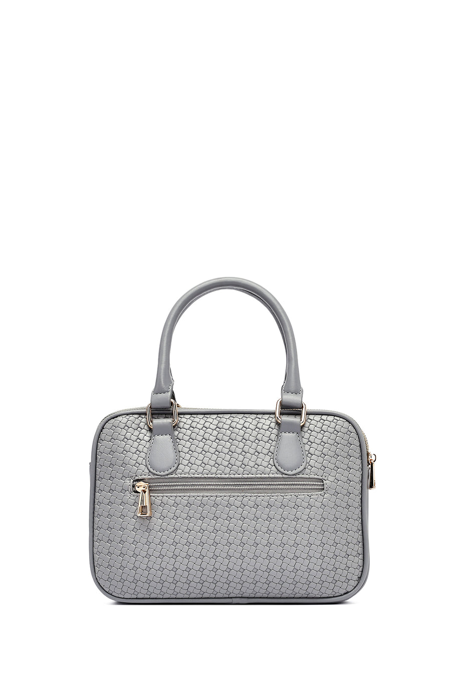 Women's Grey Long Strap Printed Classic Handbag