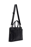 Men's Black Leather Briefcase | Derimod