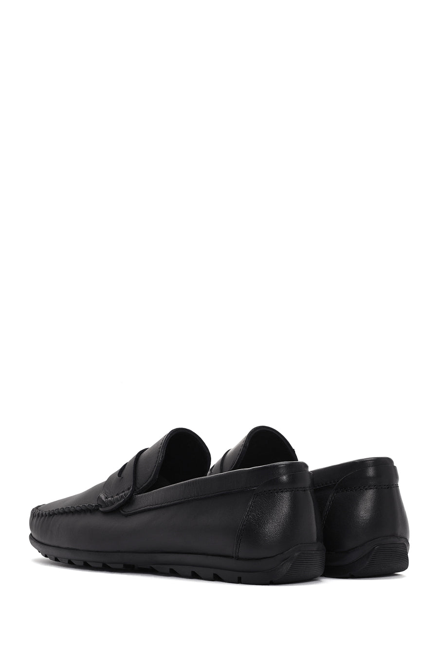 Erkek Siyah Deri Casual Loafer