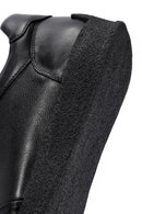 Men's Black Lace-up Leather Sneaker | Derimod