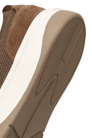 Derimod Zero Male Brown Lace-up Thick-soled Fabric Sneaker | Derimod