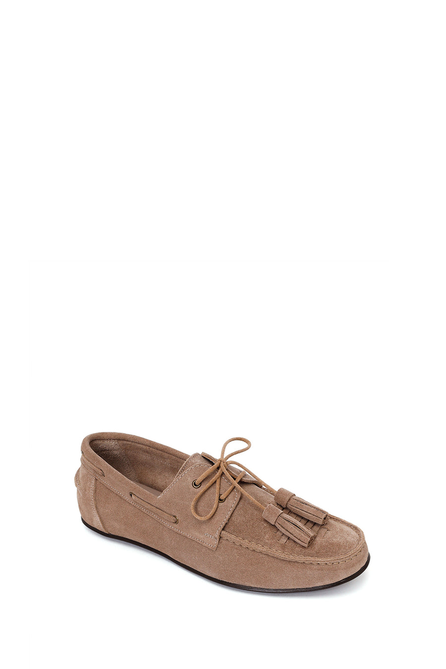 Woman Mink Tasselled Suede Leather Loafer