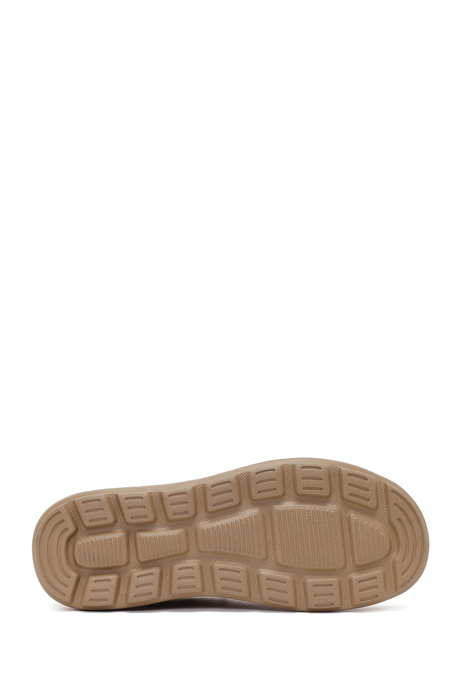 Derimod Zero Male Beige Lace-Up Thick-Soled Fabric Sneaker