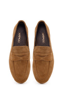Kadın Taba Süet Deri Maskülen Loafer | Derimod