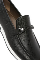 Men's Black Leather Casual Loafer | Derimod
