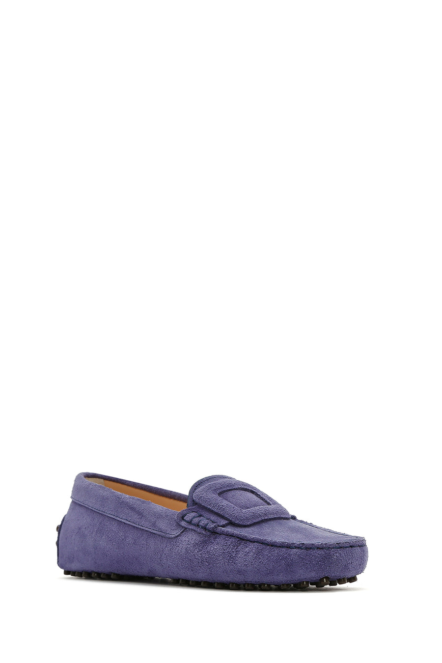 Women's Navy Blue Suede Leather Loafer
