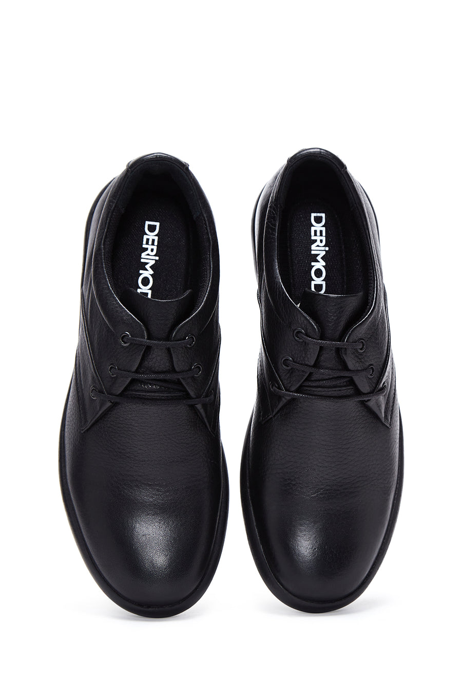 Men's Black Leather Casual Shoes