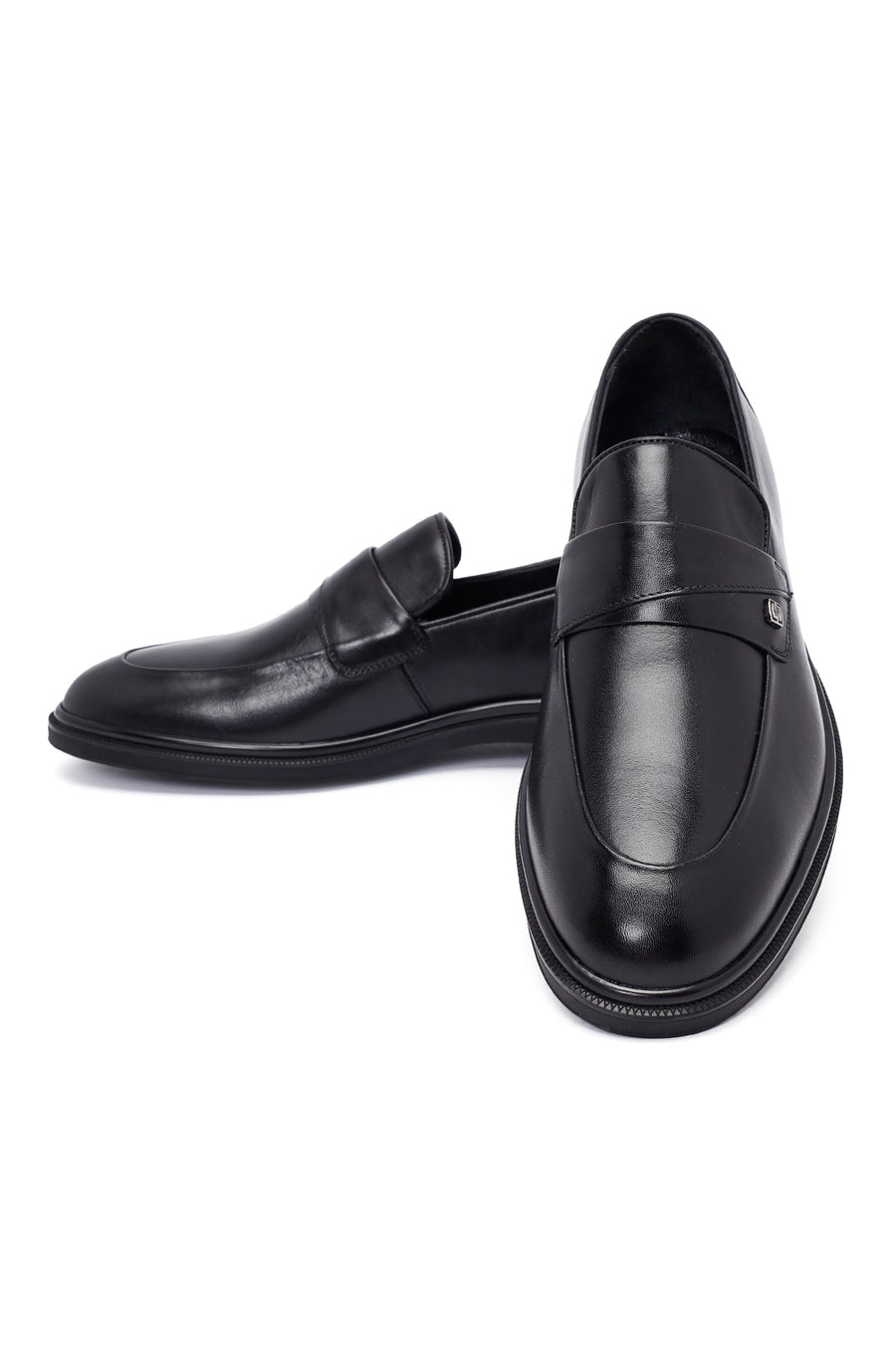 Male Black Leather Classic Loafer