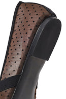 Woman Brown Patterned Fabric Ballet Flats | Derimod