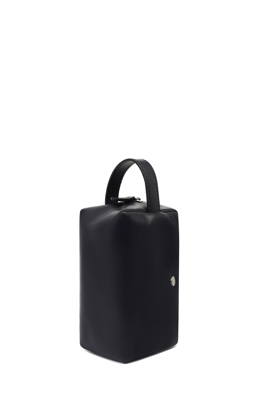 Men's Black Leather Mini Handbag