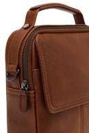 Male Brown Long Strap Leather Handbag | Derimod