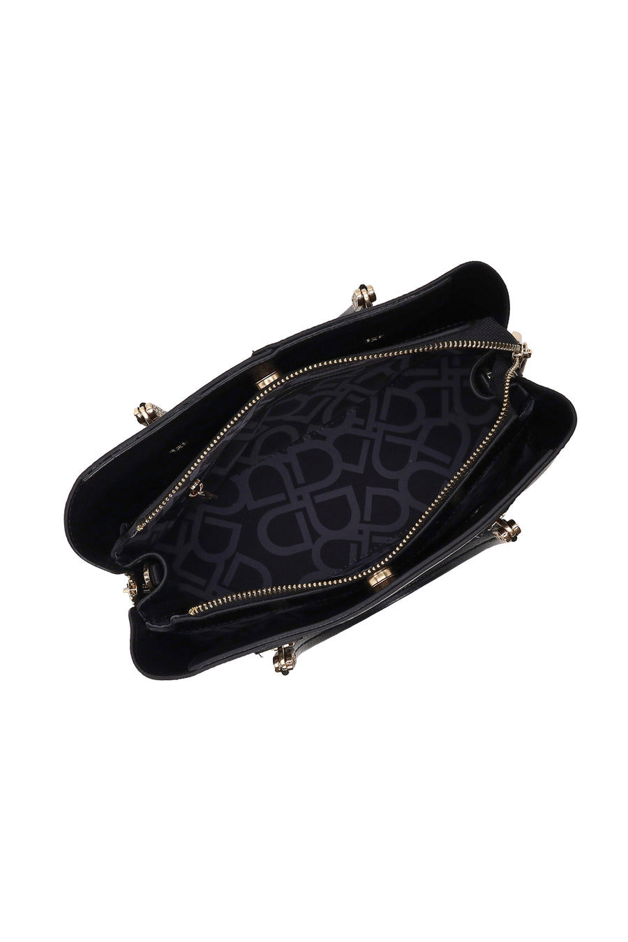 Woman Black Classic Shoulder Bag with Long Strap