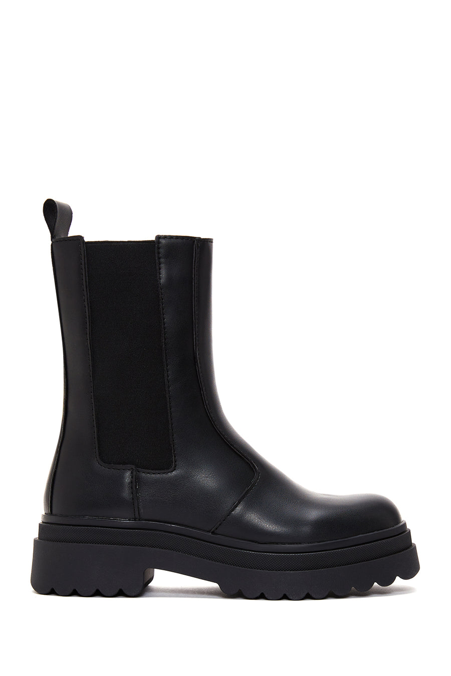 Women's Black Thick Soled Chelsea Boots 23WFE200418 | Derimod