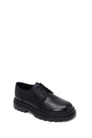 Male Black Lace-Up Leather Casual Shoes | Derimod