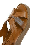 
Women's Tan Thick Sole Leather Comfort Sandal
 | Derimod