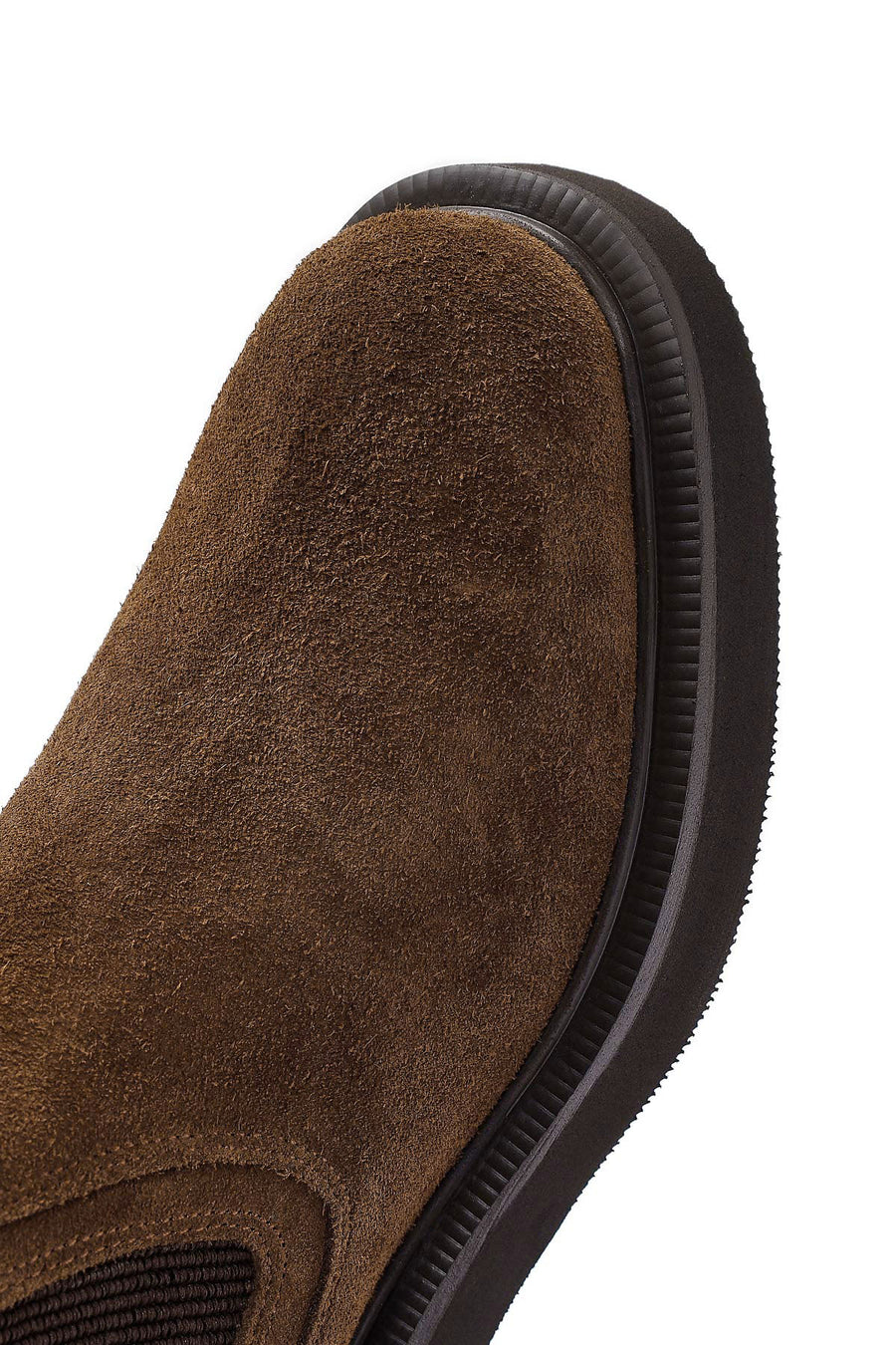 Women's Tan Suede Leather Chelsea Boots