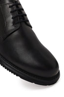 Male Black Lace-up Leather Casual Shoes | Derimod
