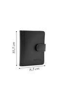 Men's Black Leather Card Holder | Derimod