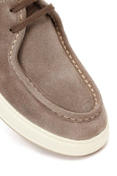 Male Beige Lace-Up Thick-Soled Suede Leather Casual Shoes | Derimod