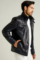 Ballet Men's Leather Jacket | Derimod