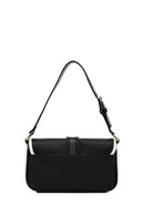 Women's Black Buckle Detailed Shoulder Bag | Derimod
