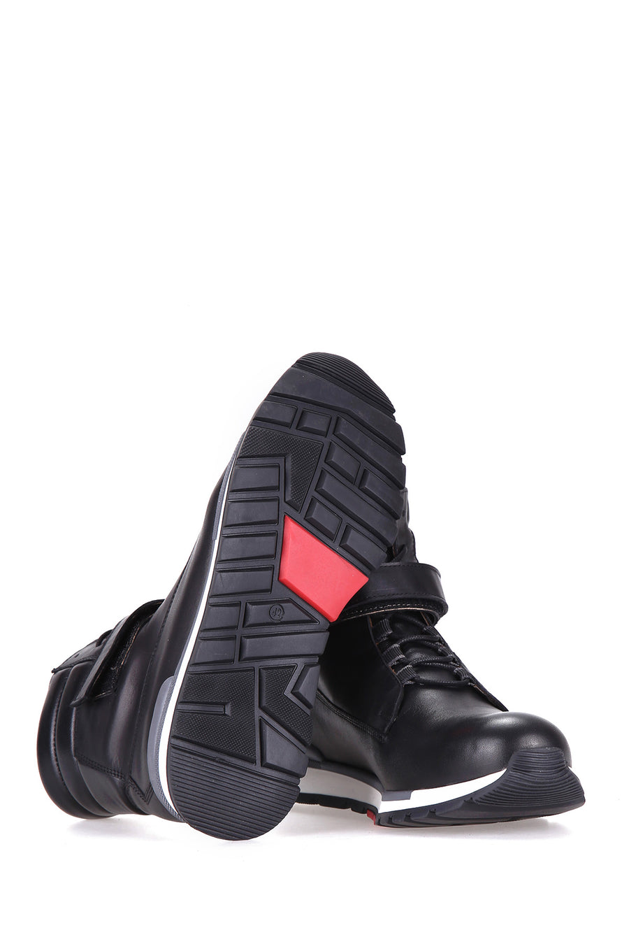 Rubber Sole Men's Leather Boots