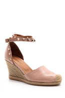 Women's Studded Wedge Heeled Espadrille Shoes | Derimod