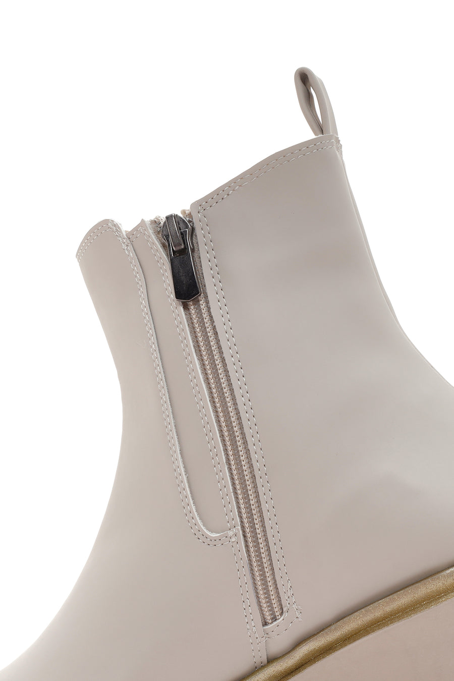 Women's Beige Thick Soled Chelsea Boots
