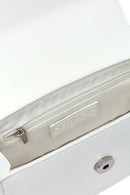 Women's White Long Strap Mini Classic Handbag | Derimod