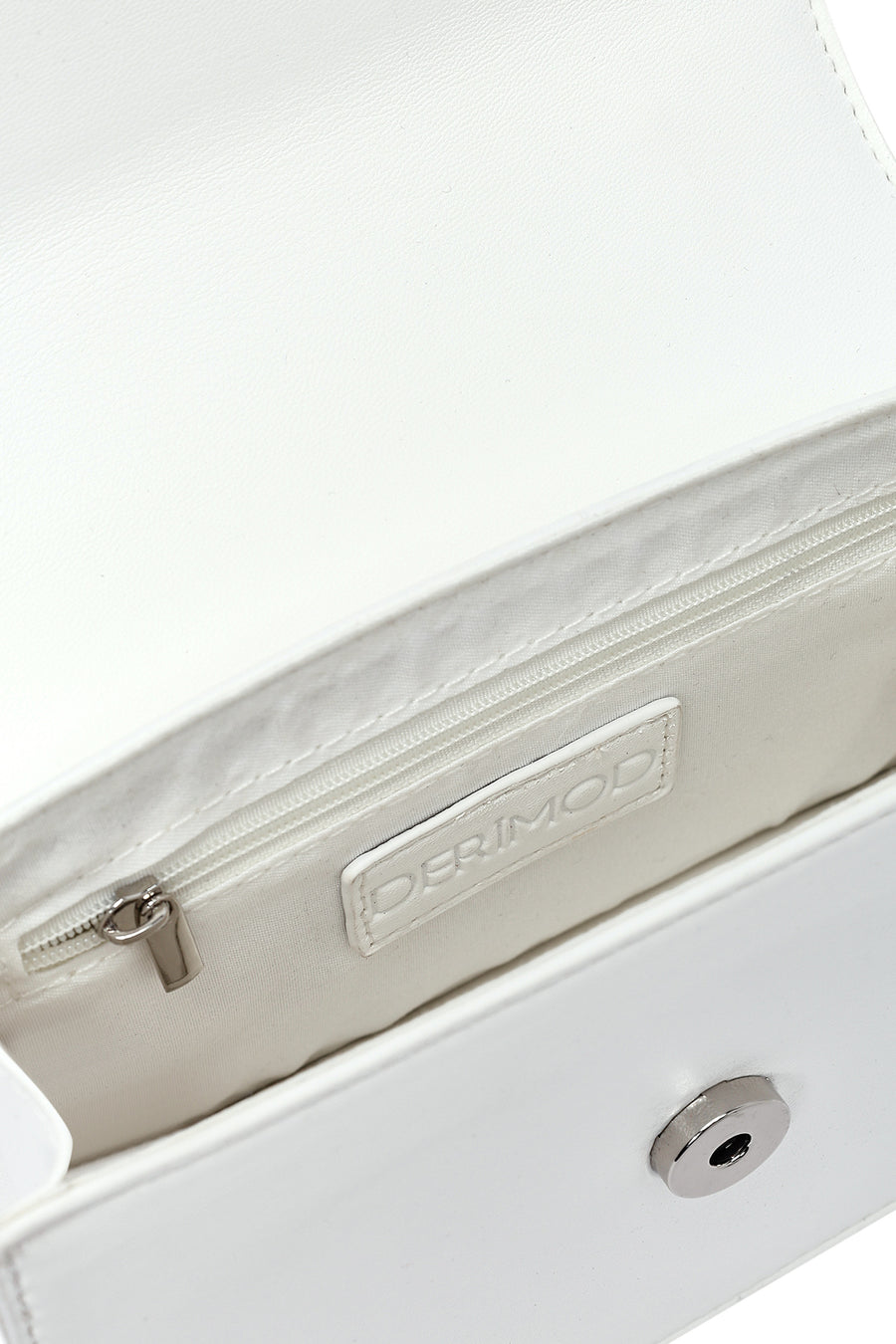 Women's White Long Strap Mini Classic Handbag