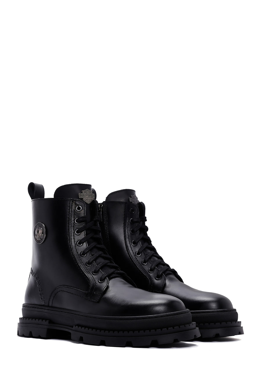 Harley Davidson Men's Black Asrid Exc Leather Boots