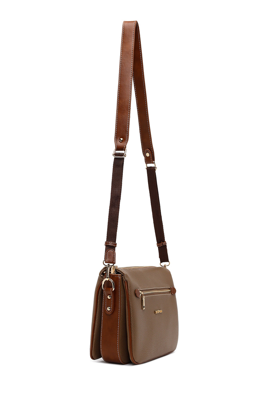 Woman Mink Long-Strap Crossbody Bag