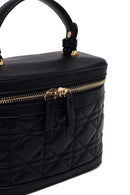 Woman Black Long-Strap Quilted Mini Shoulder Bag | Derimod