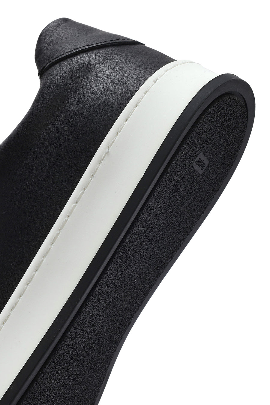Men's Black Lace-up Leather Sneaker