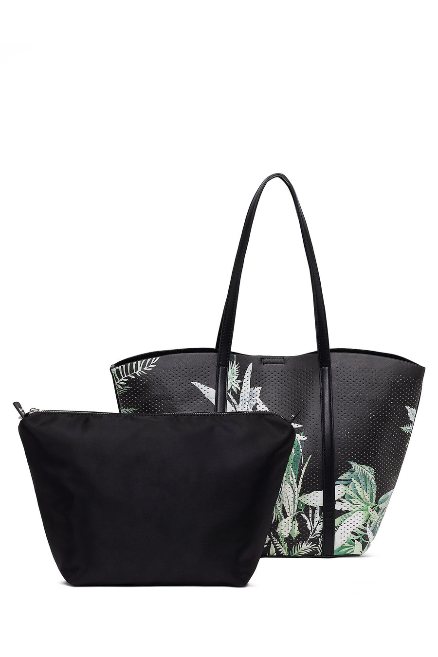 Woman Black Printed Shoulder Bag