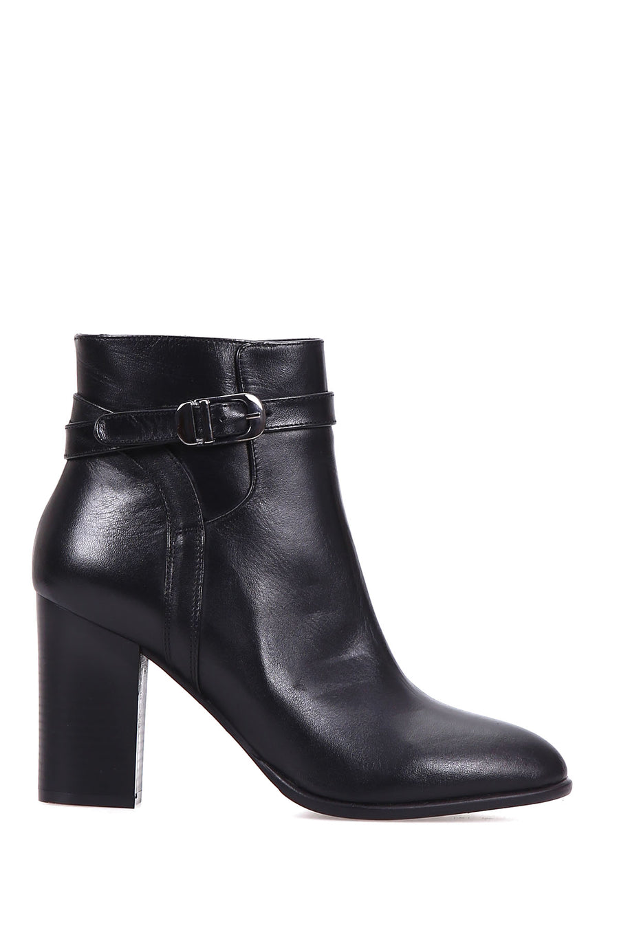 Women's Belt Detailed Leather Boots 18WFD143118 | Derimod