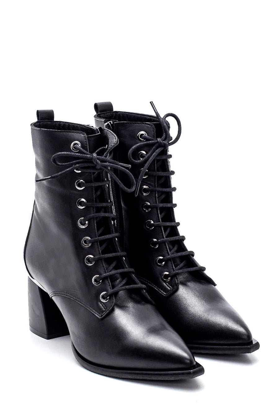 Women's Heeled Leather Boots