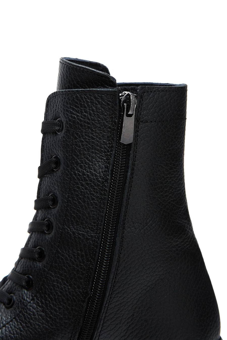 Women's Leather Zippered Casual Boots
