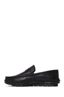 Male Black Leather Casual Loafer | Derimod