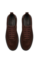 Men's Brown Lace-Up Chunky Sole Suede Leather Sneaker | Derimod