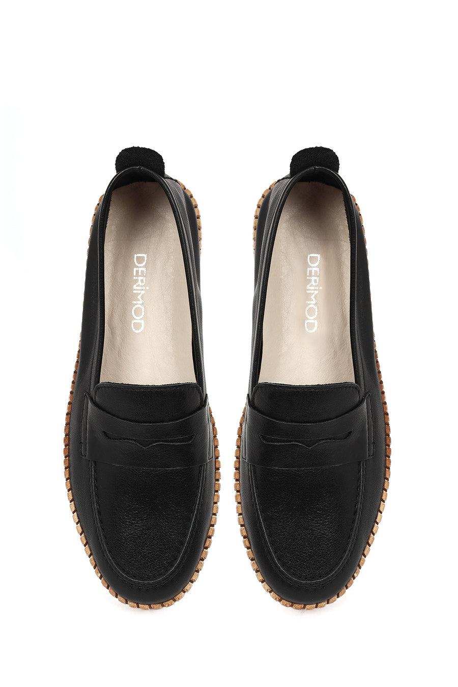 Women's Black Leather Loafer