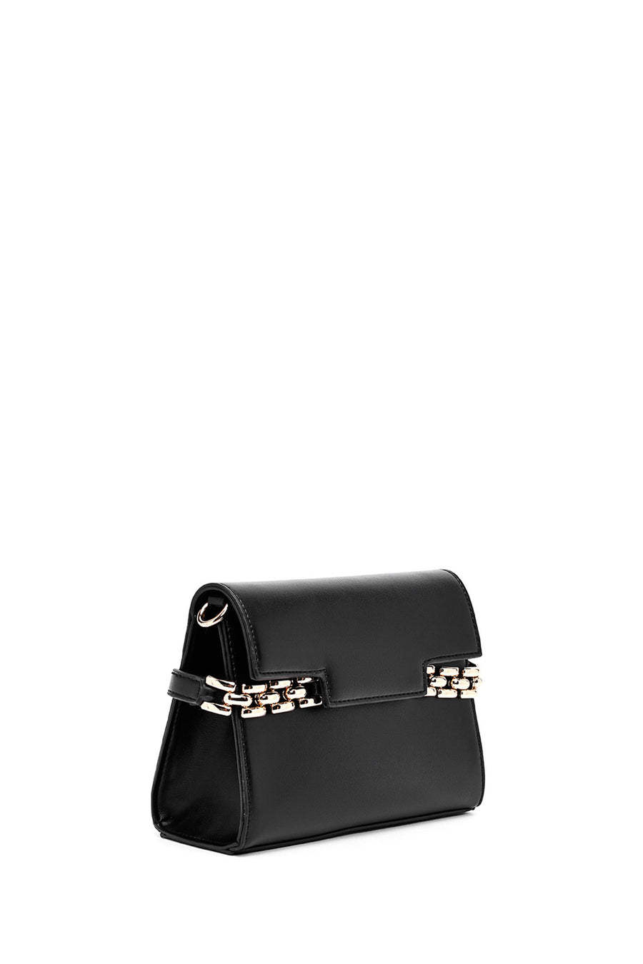Women's Black Long Strap Classic Crossbody Bag