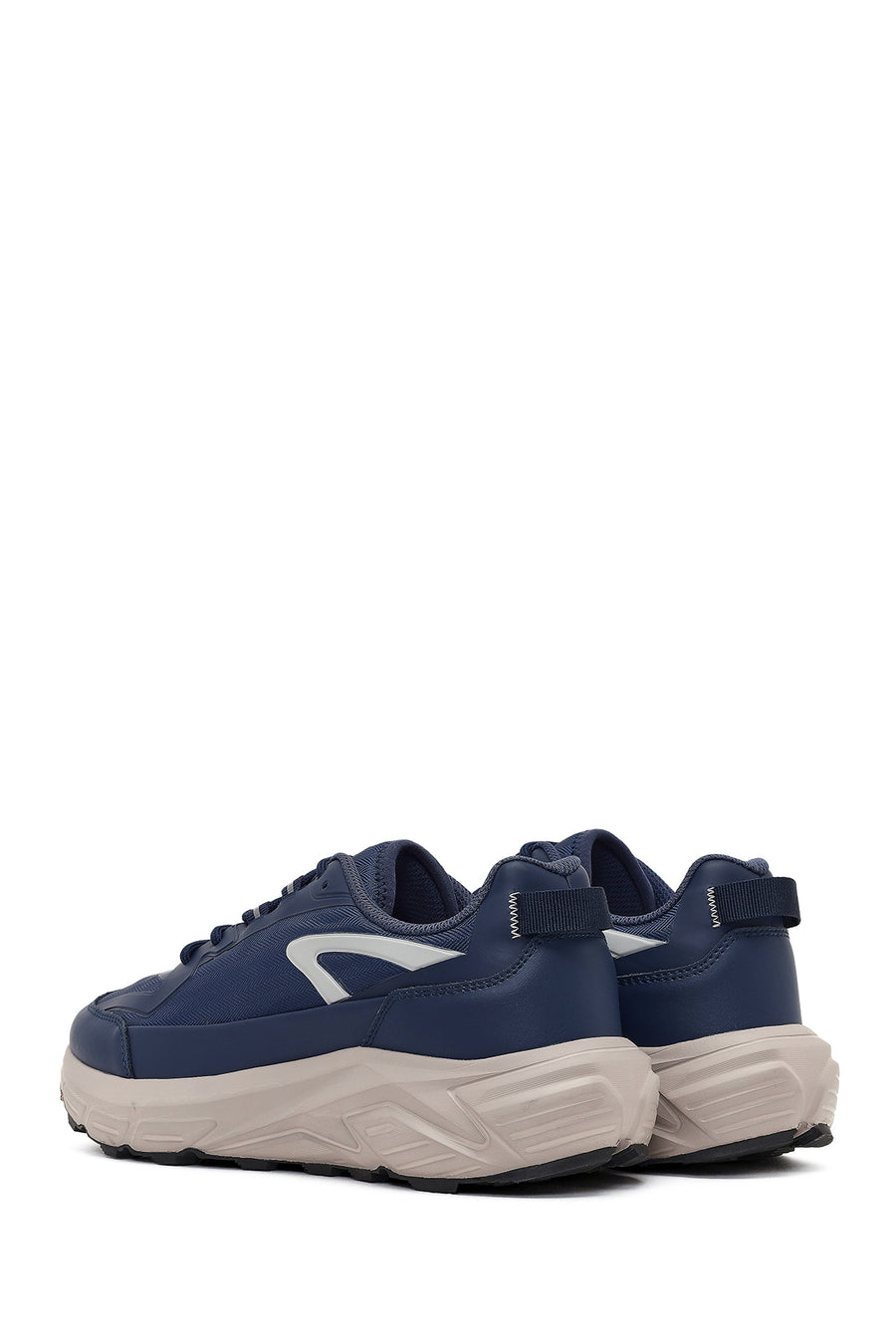 Derimod Studio Men's Navy Blue Lace-Up Thick-Soled Sneaker